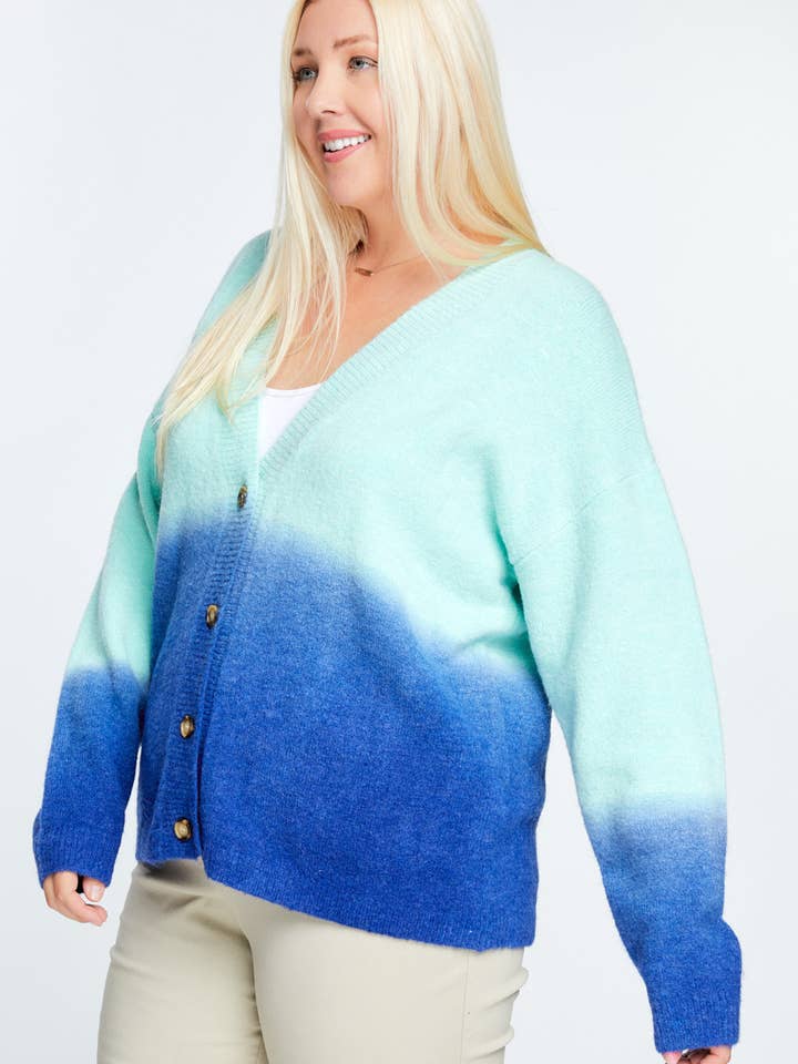 Davi & Dani - Wholesale Cardigan - Women's - OVERSIZE BUTTON DOWN CROPPED DYED SWEATER CARDIGAN7