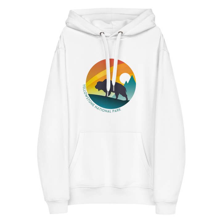 Yellowstone National Park Premium øko hættetrøje for engroshandel hos Wander Trails