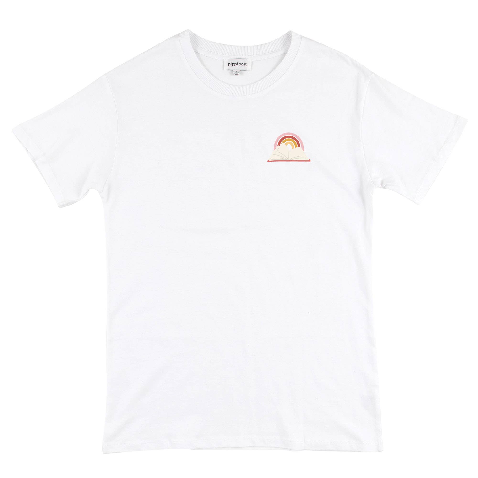 Pippi Post – Engroshandel T-shirt med print - Dame – Take a Look - Pippi Tee - Hvid3