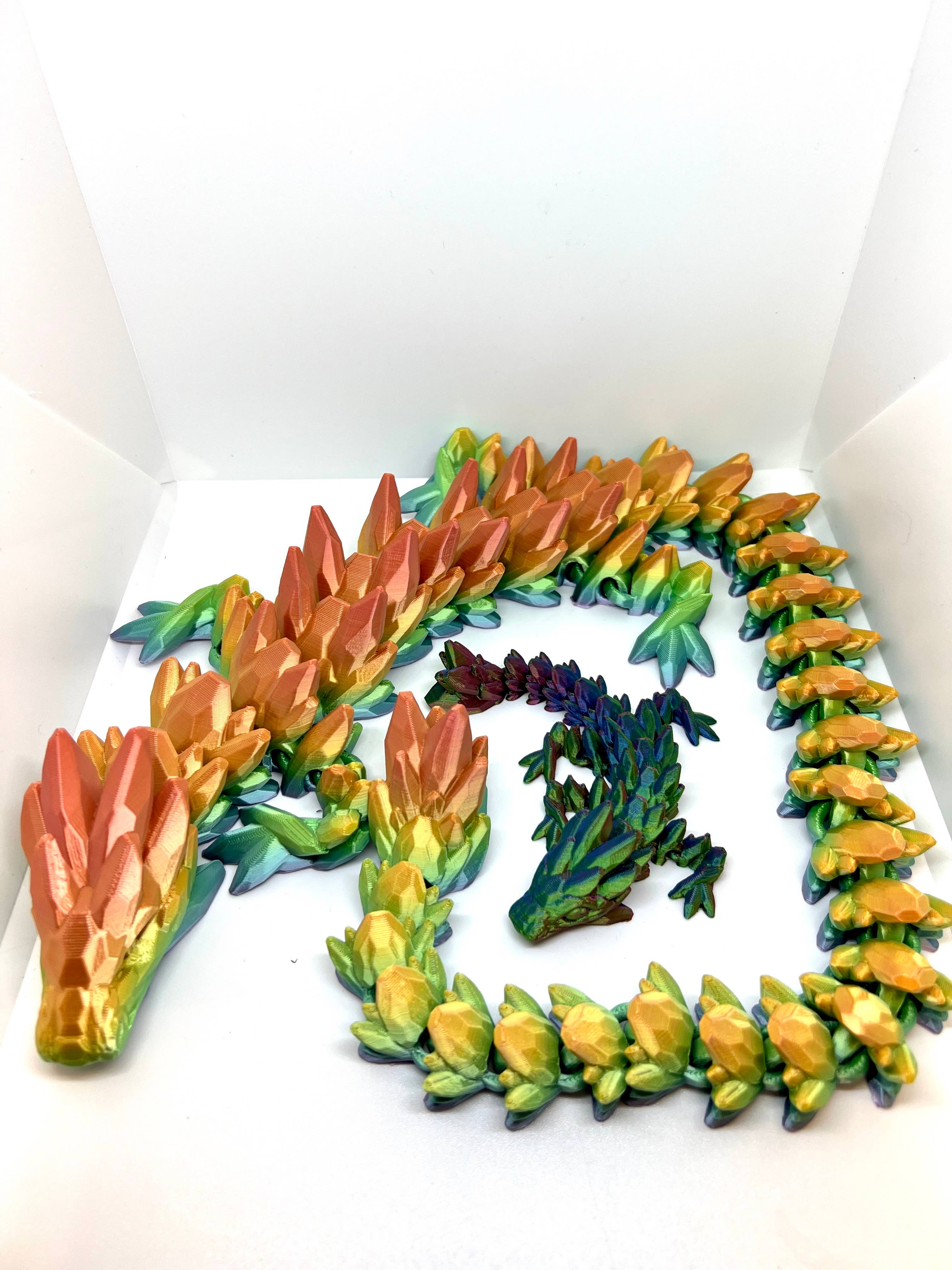 Ruby’s dragons - Vente Fidget/jouet anti-stress – enfant - Grands dragons imprimés en 3D — couleurs assorties15