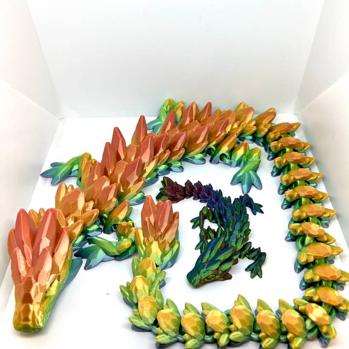 Ruby’s dragons - Vente Fidget/jouet anti-stress – enfant - Grands dragons imprimés en 3D — couleurs assorties15