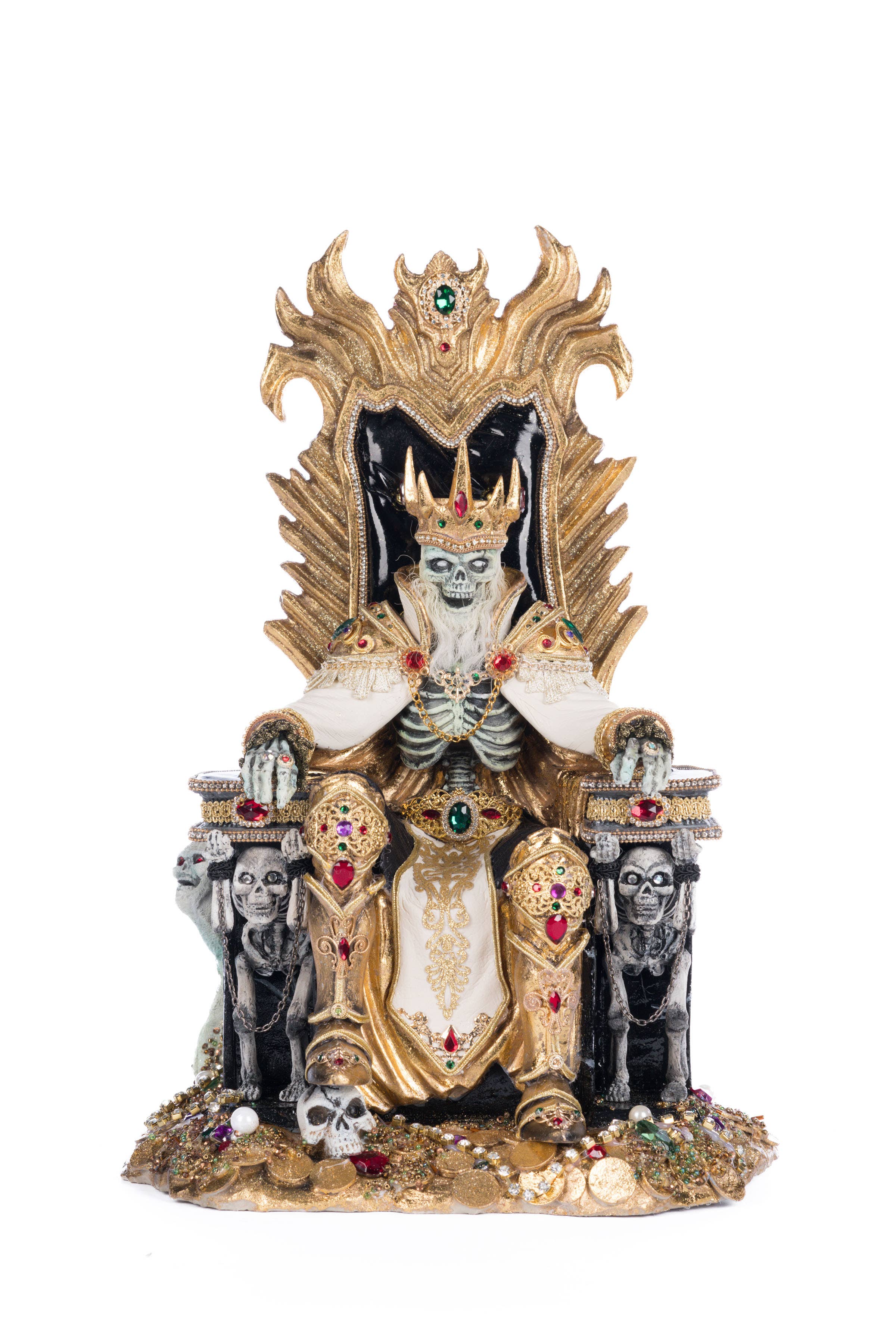 Katherine's Collection - Wholesale Decorative Figurine - Captain Skully Swashbuckler Pirate King In Chair