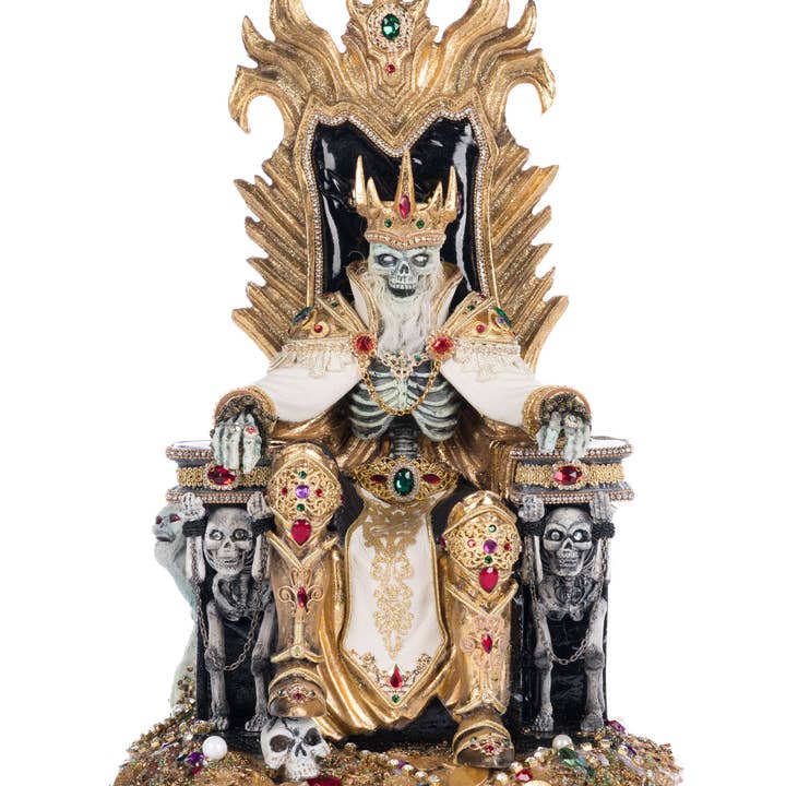 Katherine's Collection - Wholesale Decorative Figurine - Captain Skully Swashbuckler Pirate King In Chair0