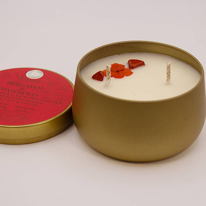 Gold Non-Toxic Candles for wholesale by Saantosha Goddess Goods