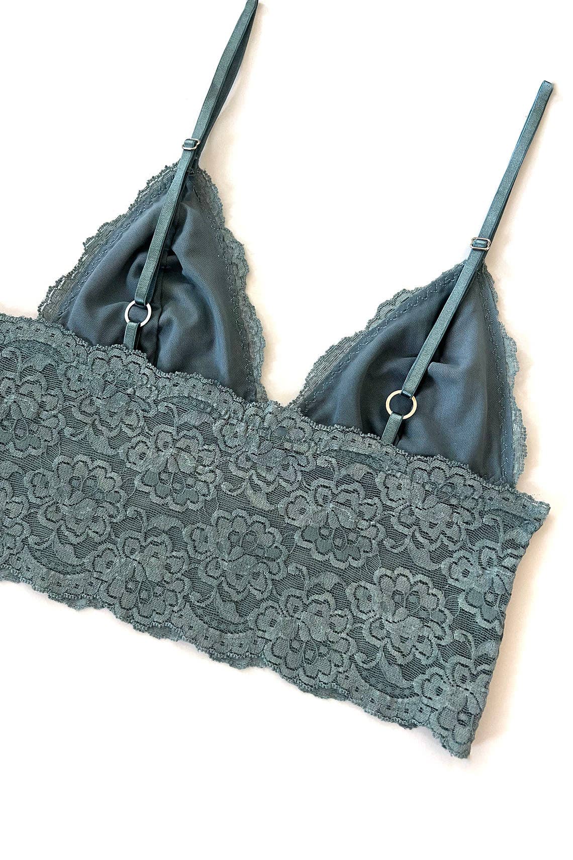 Clare Bare - Wholesale Bralette - Women's - Echo Longline Lace Bralette (multiple colors)2