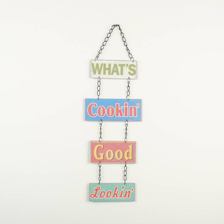 Wall Sign "What's cookin...." for wholesale by Originals International Ltd