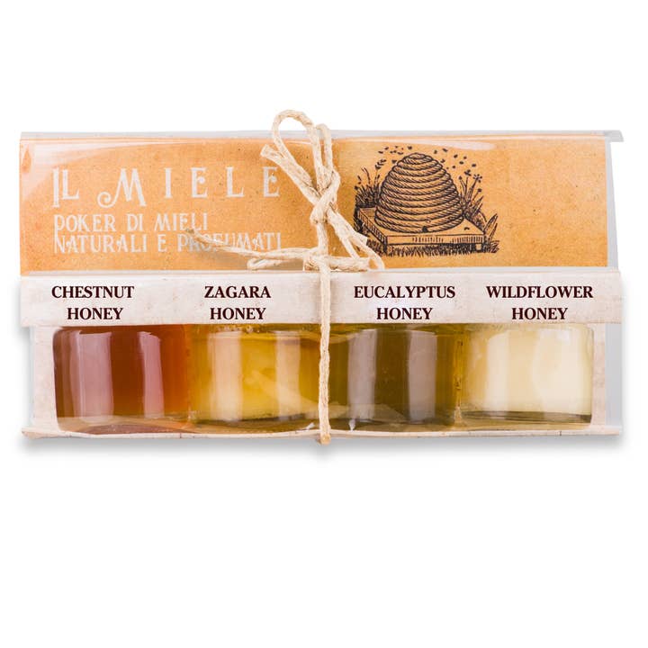 Artigiani dei Sapori, 4 Pack, Various Italian Honey Set "Il Miele" for wholesale by Wholesale Italian Food