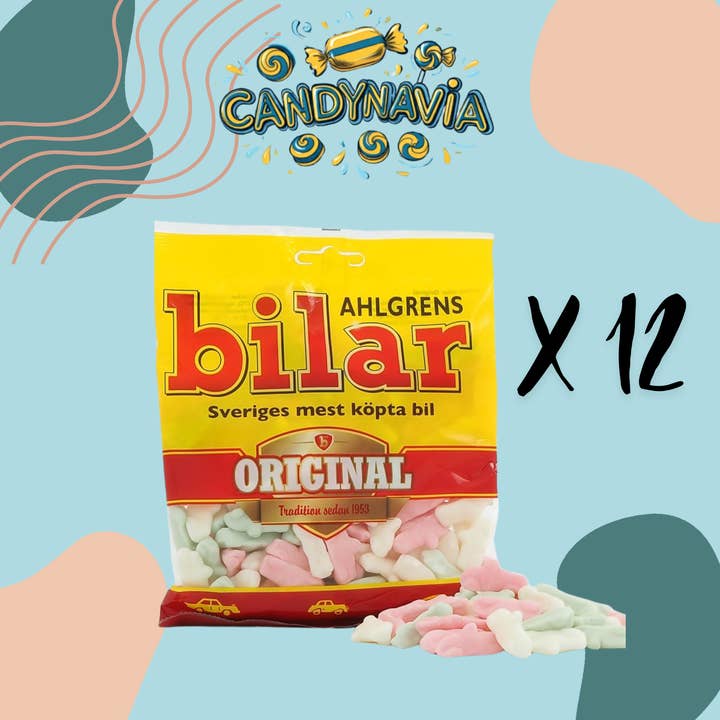 Candynavia - Wholesale Cotton Candy - Ahlgren’s Bilar Original – Sweden’s Iconic Candy Cars 125g 1