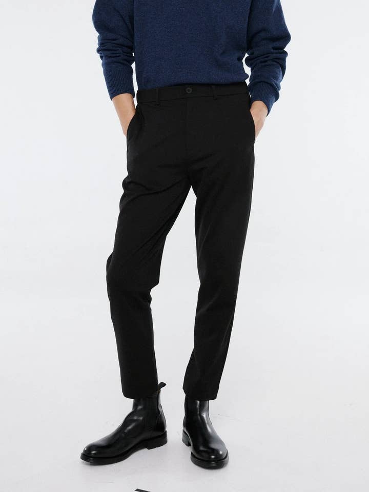 STICKADE KOSTYMBYXOR SVART för wholesale av THE (REAL) GARCIA