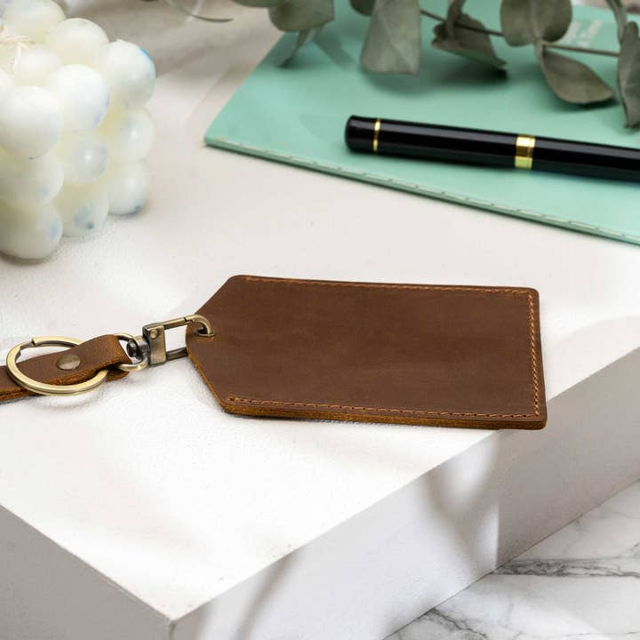 American Leather Goods - Wholesale Luggage Tag - Luggage tags , Genuine Leather luggage tags