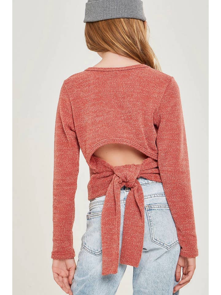 Good Girl - Vendita all'ingrosso Maglione tricot - Bambini - Maglione lavorato a maglia grossa con laccetti aperti sul retro10