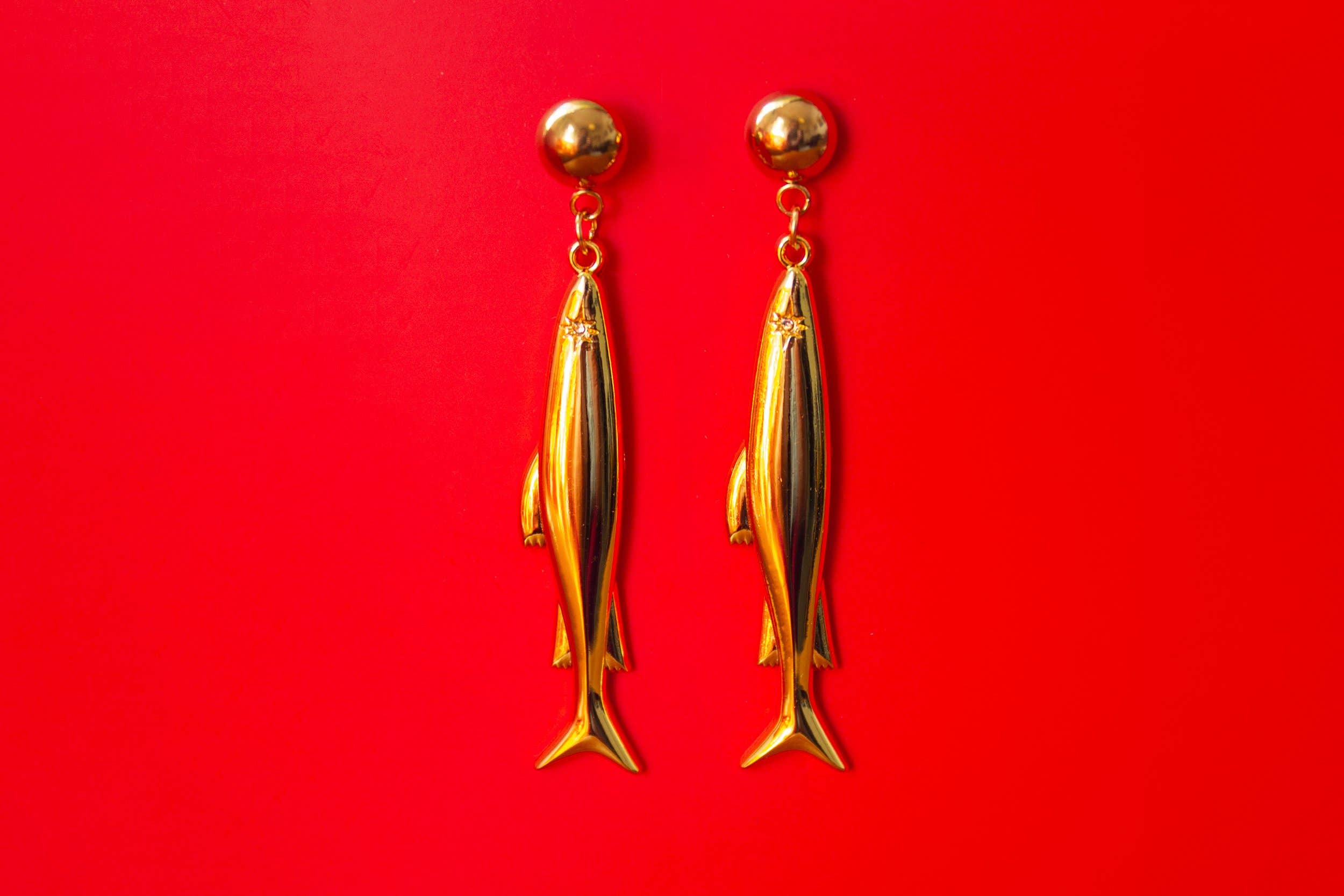 Mink - Wholesale Dangle Earrings - Goldie Fish Earrings6