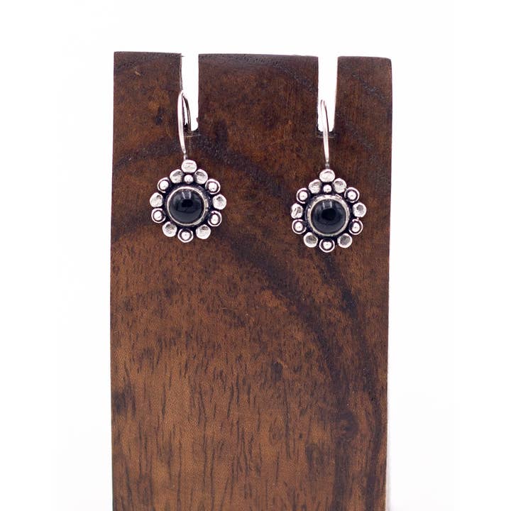 Kimago Look - Wholesale Dangle Earrings - Floral earrings with handcrafted stone | Kimago6