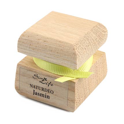 Natural deodorant jasmine in wooden packaging for wholesale by Simlife Naturprodukte