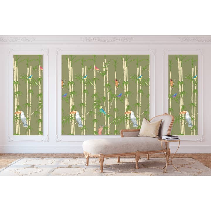 Tapete aus der Bambus-Kollektion für den Großhandel von Tessa Fernández-Durán Thiebaut