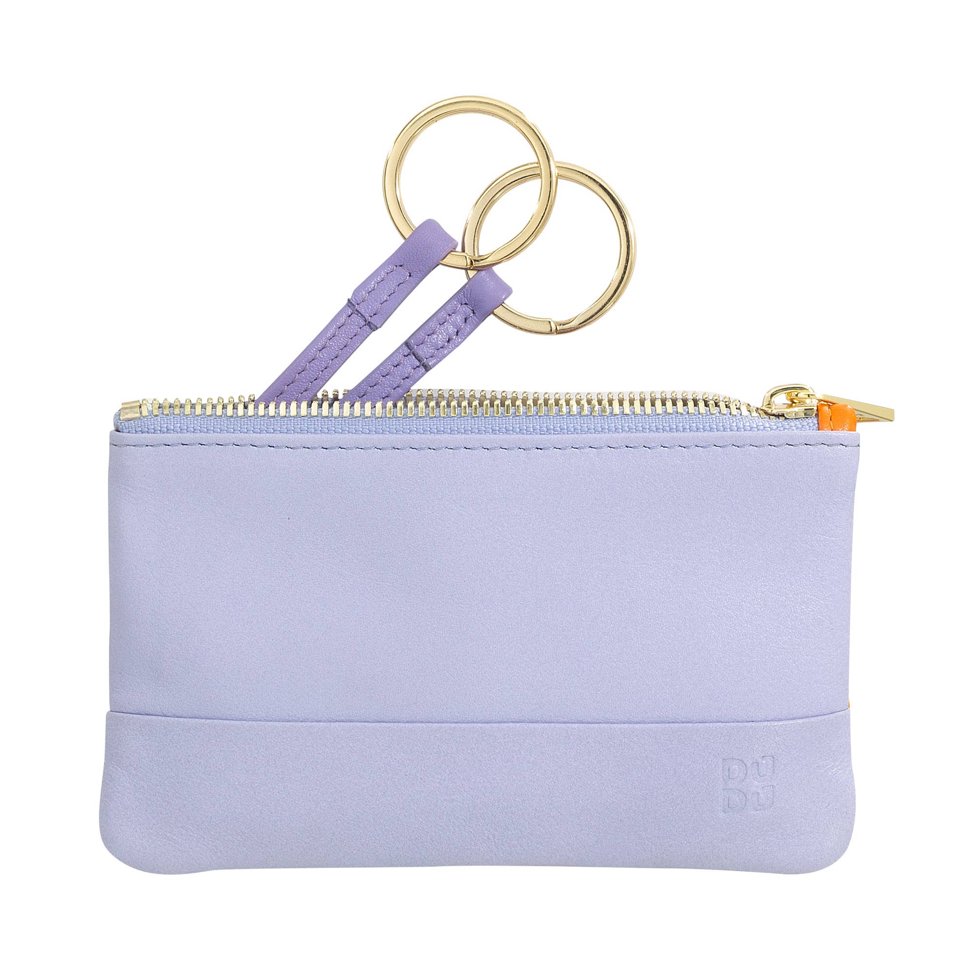 dudu - Wholesale Keychain - Unisex - Dudu Leather Key Holder Pouch Zipped Provence lilac0