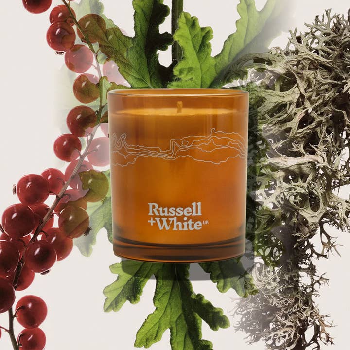 Russell + White – wholesale Jar/filled candle – Red Lake 250g Scented Soy Candle1