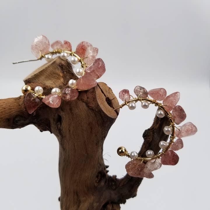 Handmade Garnet Earrings for wholesale by CHAKRA JEWELRY