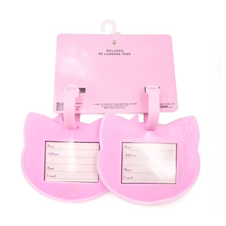 OMG Accessories – wholesale Luggage tag – Miss Bella the Kitty Luggage Tag 2 Piece Set
