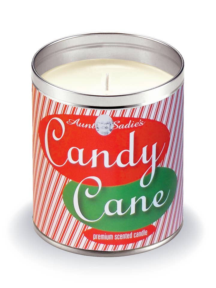 Candy Cane Candle for wholesale by Aunt Sadie's Candles