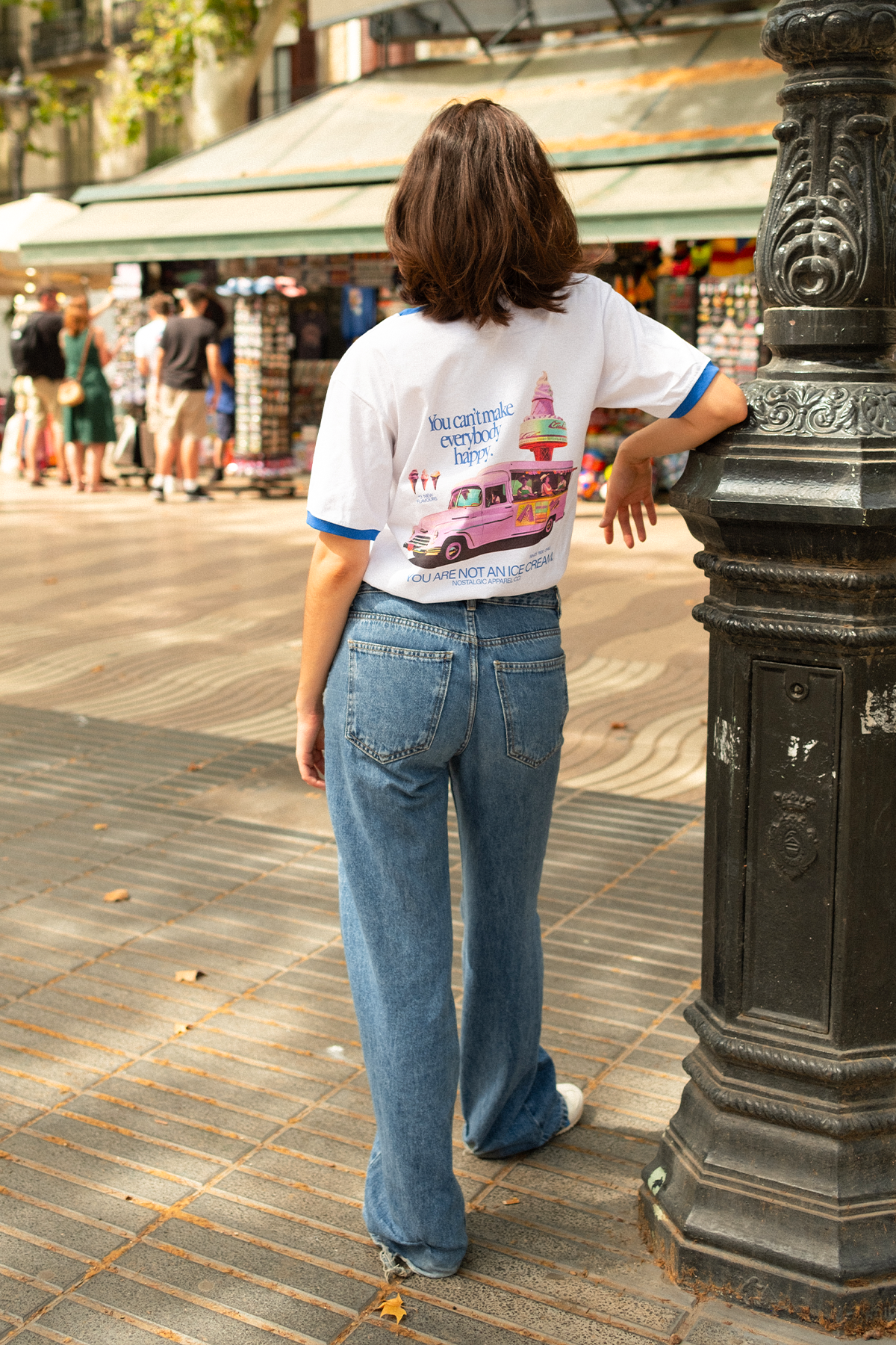 Nostalgic Apparel - Wholesale Screen Printed T-Shirt - Unisex - You Are Not an Ice Cream | Ringer Tee3