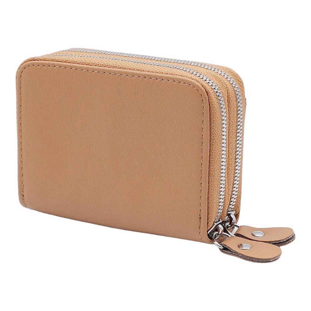 American Leather Goods - Wholesale Wallet - Women's - Leather Credit Card Holder with Zipper, Wallet for Women26