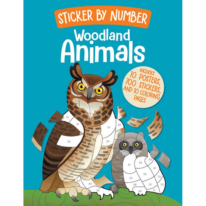 Sticker by Number: Woodland Animals (NEW!) for wholesale by Insight Editions - #1 Pop Culture Publisher