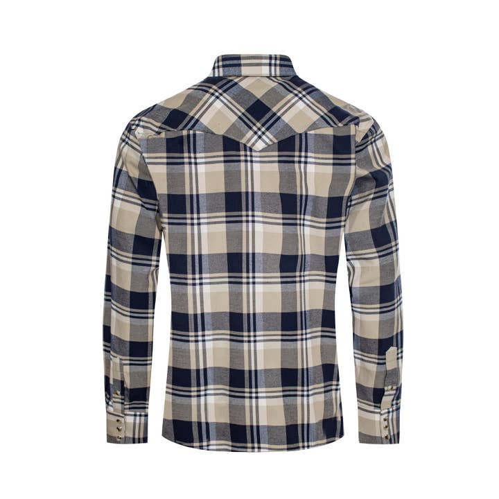 Rodeo Clothing - Wholesale Button Down Shirt - Men's - Men's Western Long Sleeve Flannel Shirts With Snap Buttons
