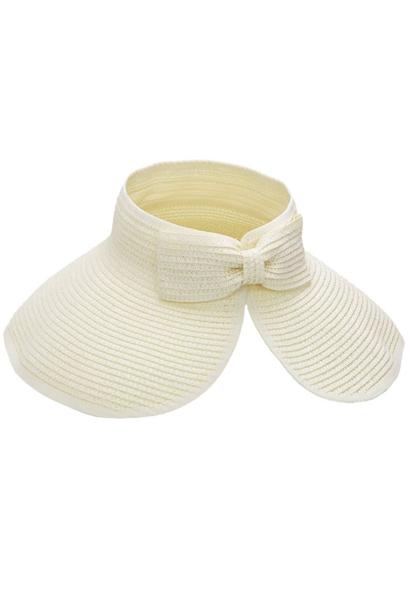 Assorted Pack And Go Paper Straw Wide Roll-up Sun Hat for wholesale on Faire9