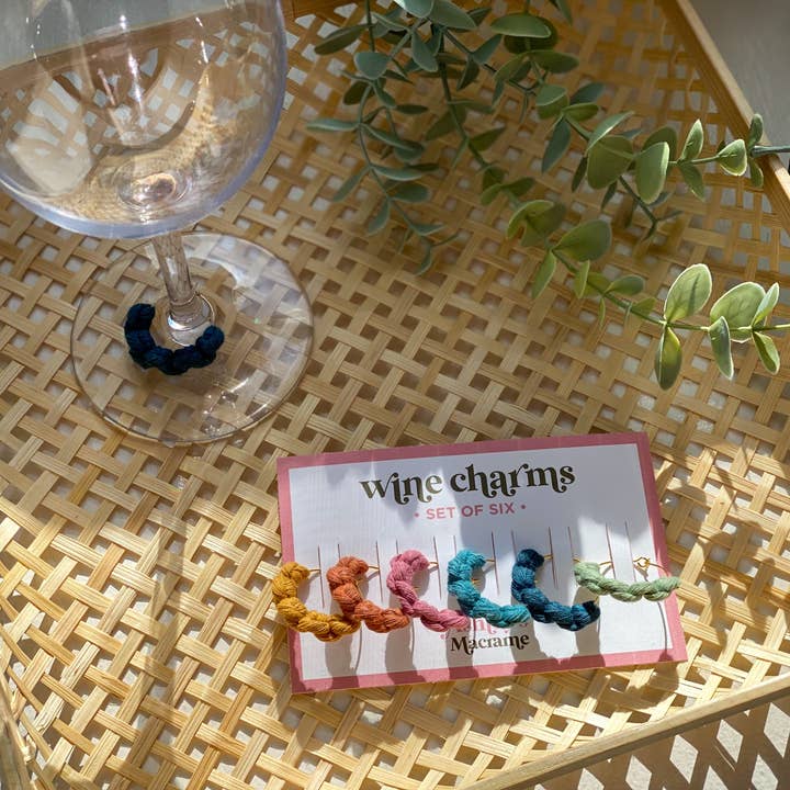 Ashley's Macrame - Wholesale Wine Charm - Macrame Wine Charm Sets3