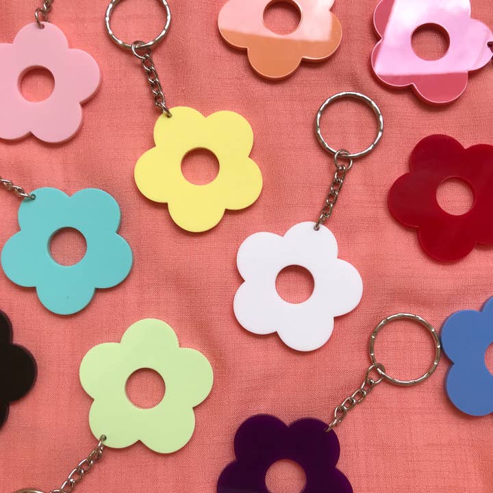 Chaveiros de flores por atacado de Han Makes Jewellery