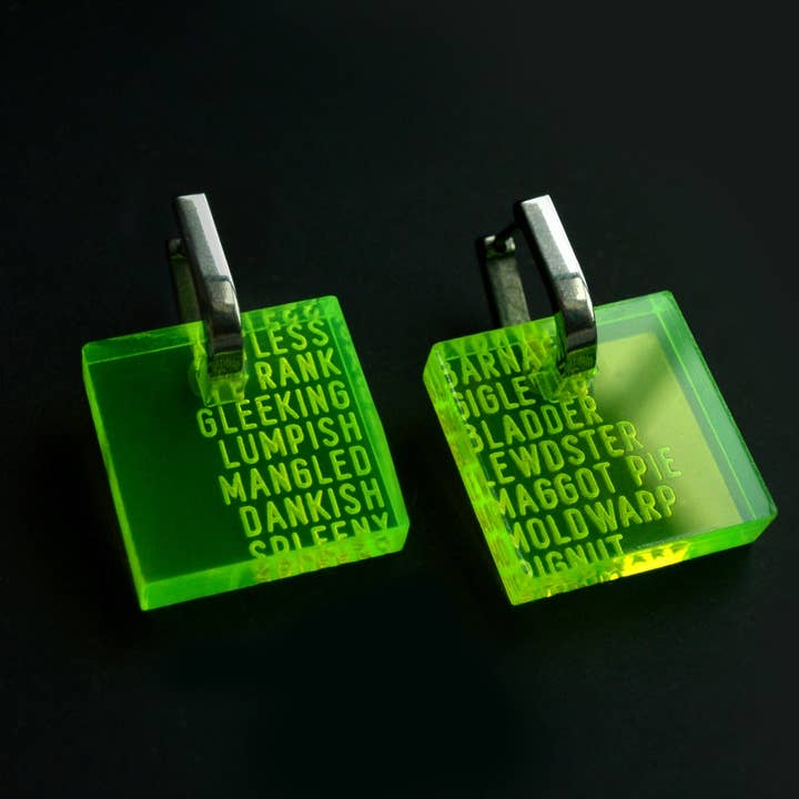 Oorbellen van Shakespeare Insults voor wholesale door Bold Standard