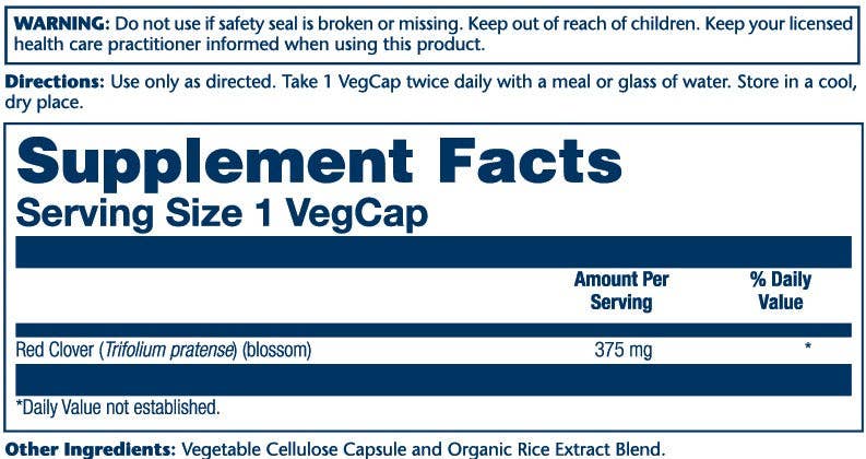 Solaray - Wholesale Oral Supplement/Vitamin - Red Clover Blossom 375mg1