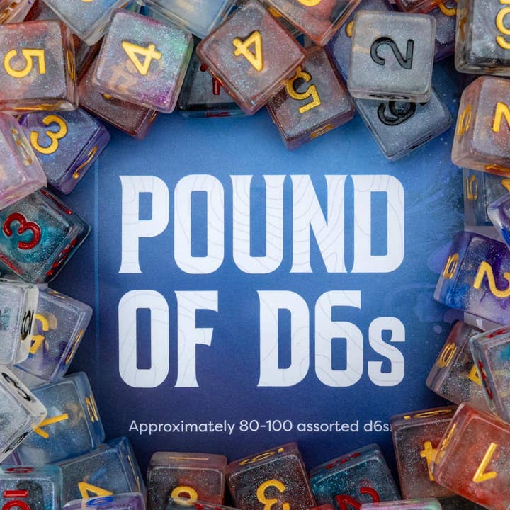 FanRoll by Metallic Dice Games - Wholesale Dice - Pound of Assorted Resin D6's3