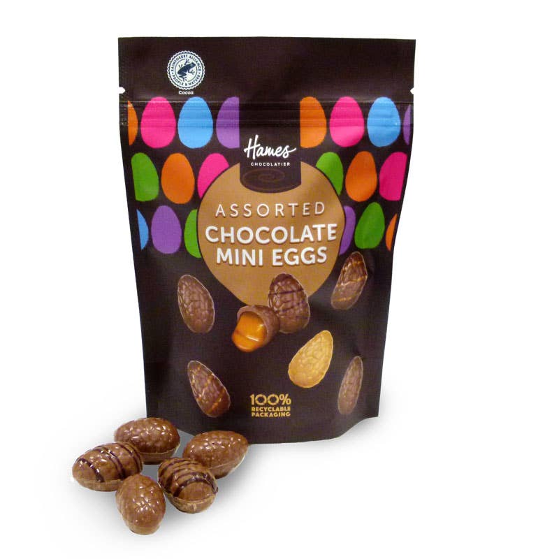 Hames Chocolates – wholesale Chocolate-covered sweets – UK ONLY. Easter - Assorted Chocolate Mini Egg Pouches0