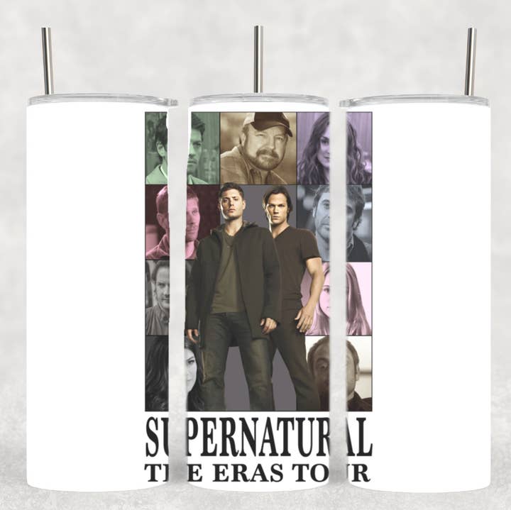 SPN Collage Square TV Inspired Tumbler for wholesale by The Geek Boutique