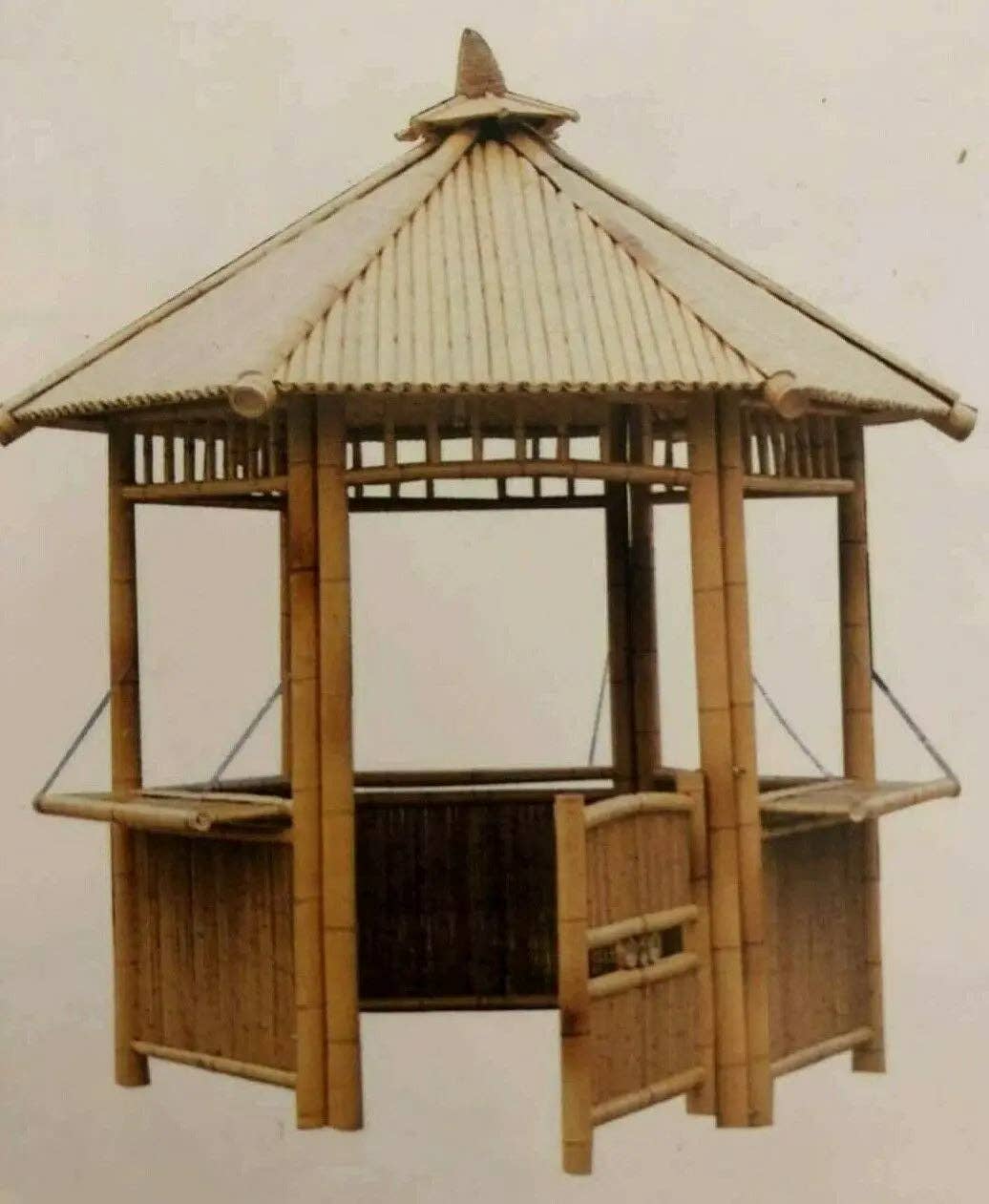 everythingbamboo - Wholesale Outdoor Ornament/Decor - Bamboo Gazebo Pagoda Pavilion 100% Handmade Garden Yard Natural Outdoor0