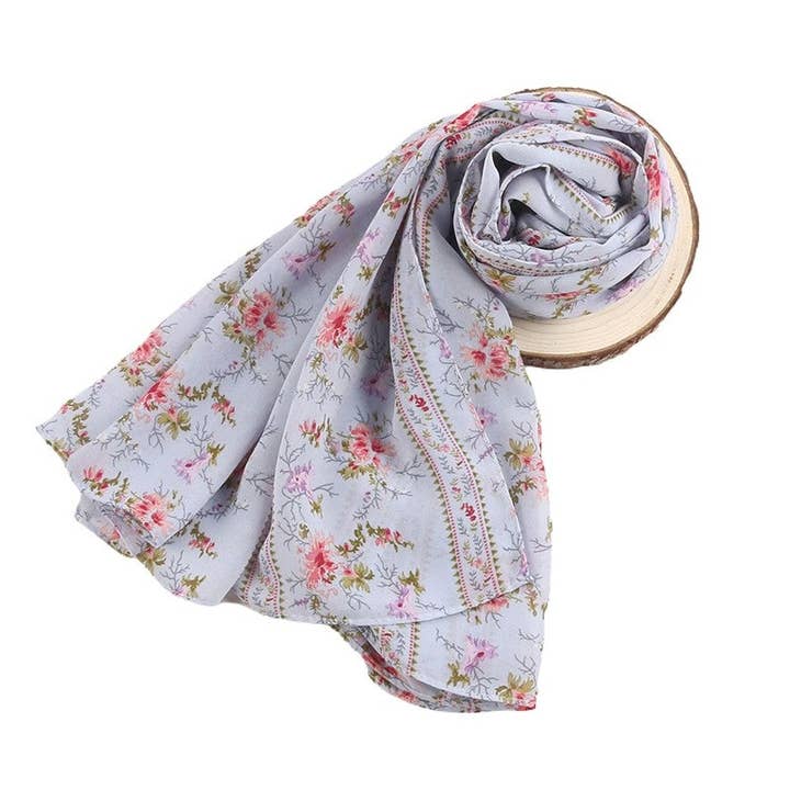 MoodGold - Wholesale Scarf - Women's - Fashion Print Chiffon Long Scarf5