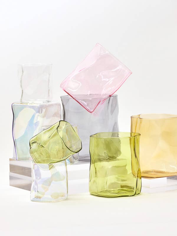 Crinkle Glassware for wholesale by Choice Blooms