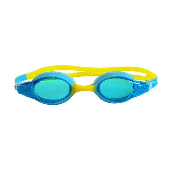 Occhialini da nuoto blu/gialli per la vendita all'ingrosso da parte di Schlori-Schwimmartikel GmbH