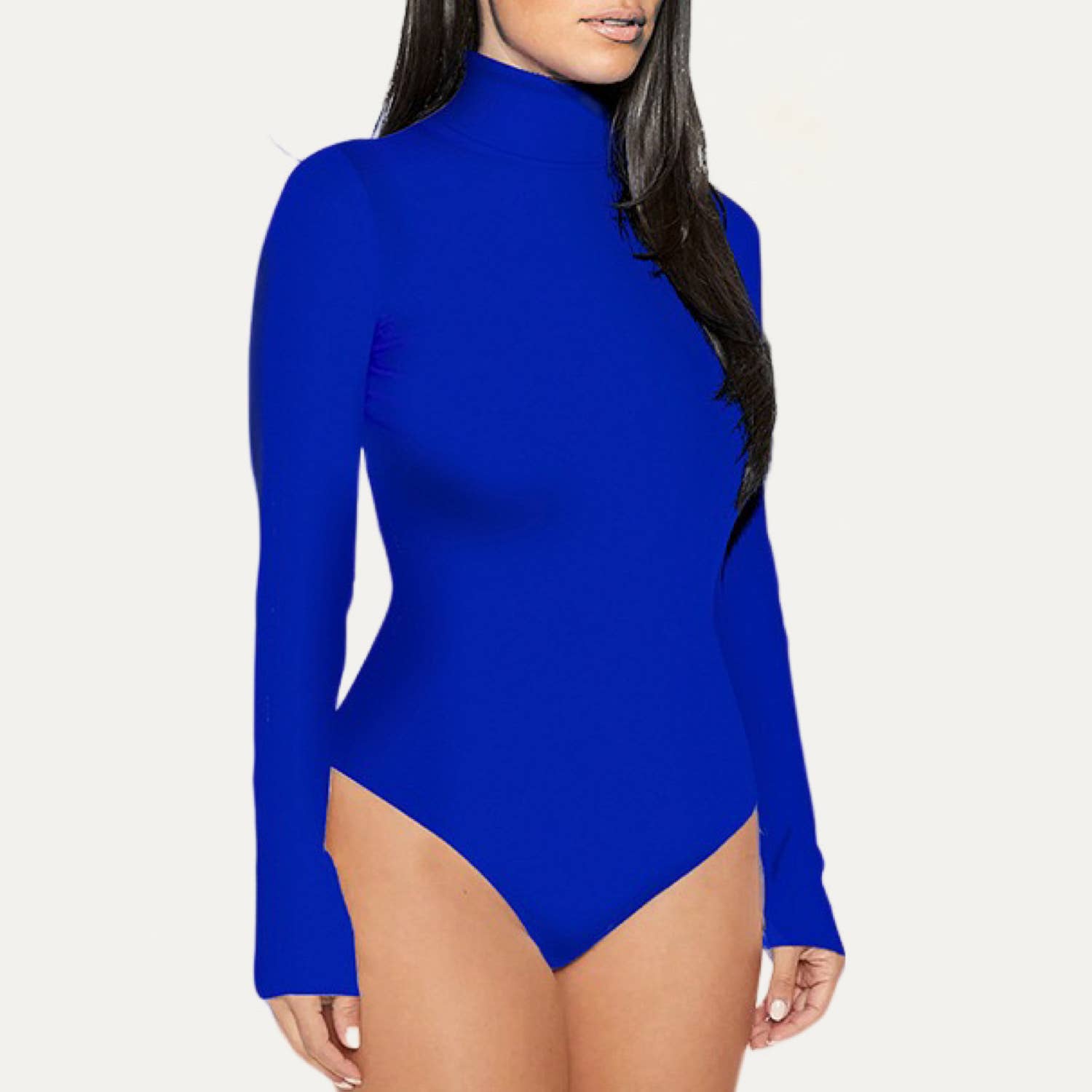 The Moment Collection – Bodysuit - Mulher por atacado – Básicos E Soft Mock Neckline Manga Comprida Manga Comprida4