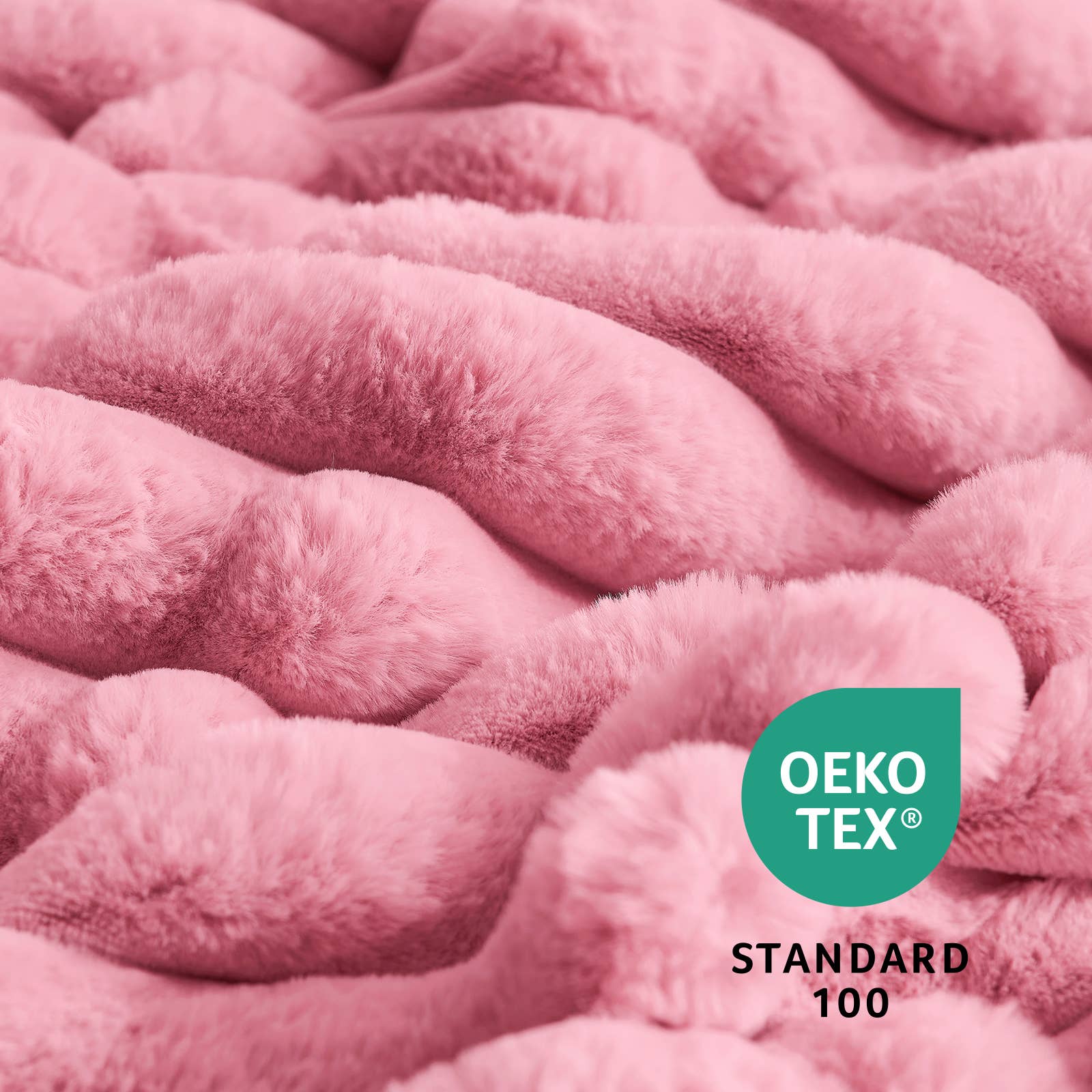 DreamValley - Wholesale Throw Blanket - AH Faux Rabbit Fur Luxurious Striped Throw Blanket 55"x70"16