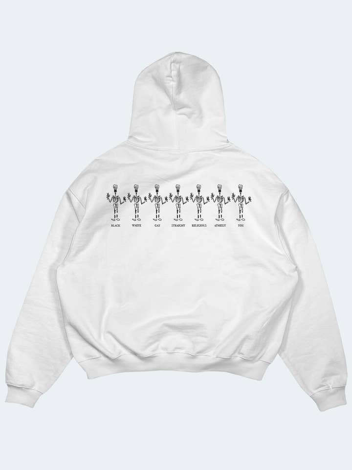 Sudadera con Capucha de Igualdad de Derechos Blanca para venta al por mayor de MESSIEURS DAMES