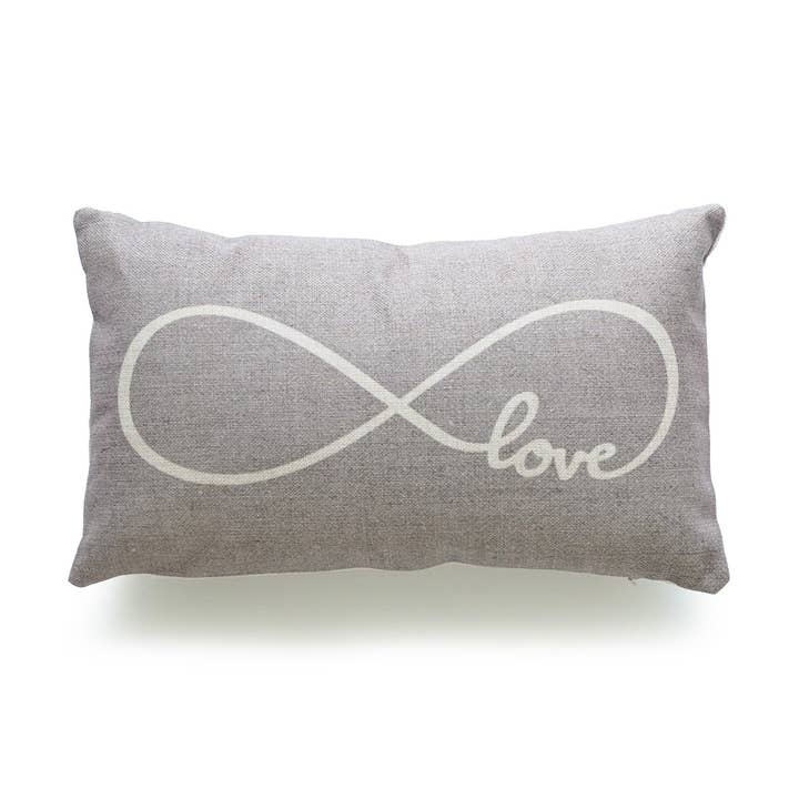 Rustic Infinite Love - Federa lombare, 30,5 x 50,8 cm, colore: grigio per la vendita all'ingrosso da parte di Hofdeco