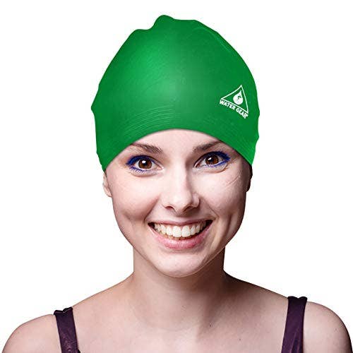 Water Gear - Vente Bonnet de bain – unisexe - Bonnet de bain en latex Water Gear - Réduisez le temps sur vos genoux1
