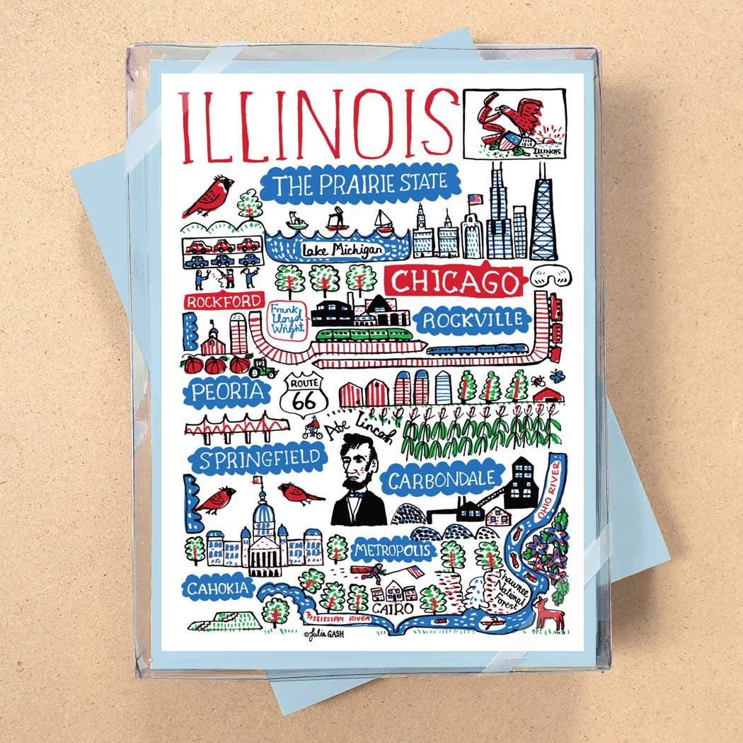 Allport Editions - Vendita all'ingrosso Set di cartoleria/cancelleria - Serie di Carte in Scatola Statescapes - scopri tutti i 29 Stati!9