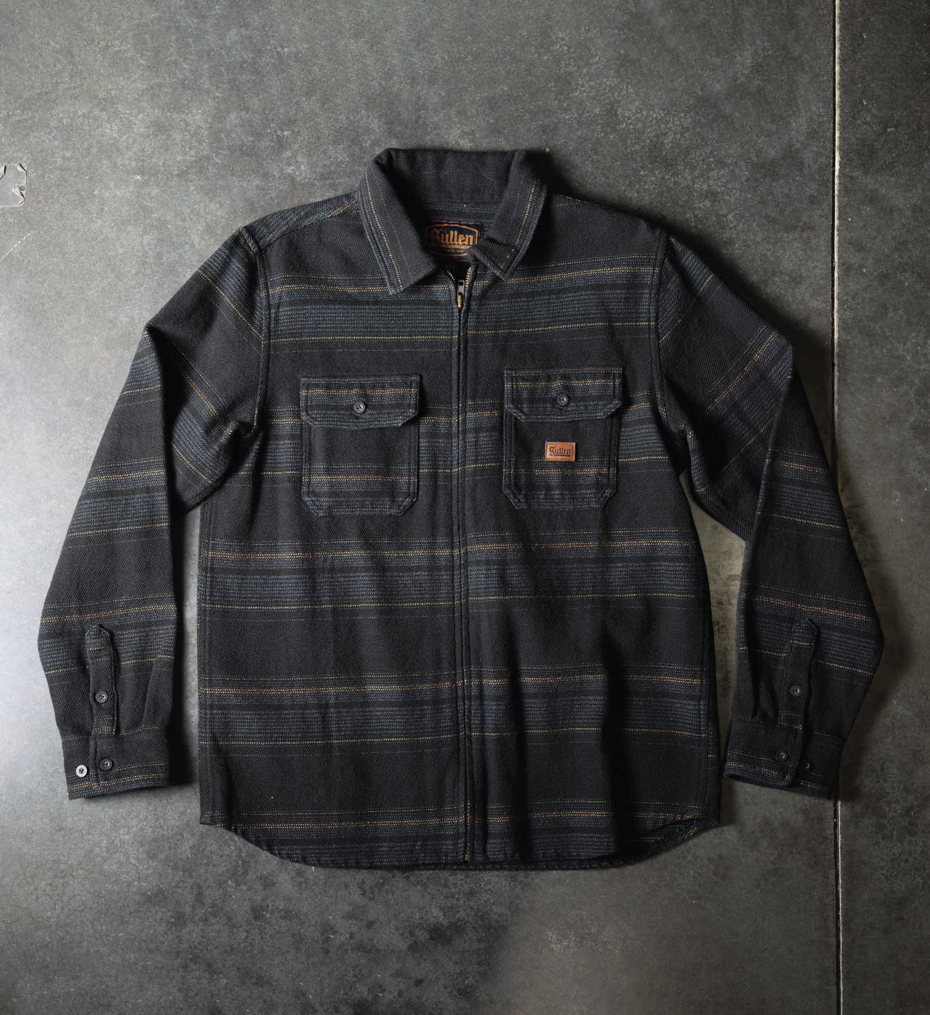 BLACK Orion Heavyweight Flannel Jacket for wholesale on Faire3