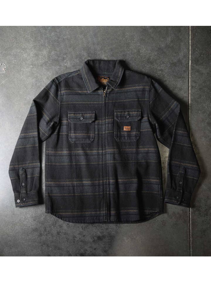 BLACK Orion Heavyweight Flannel Jacket for wholesale on Faire3