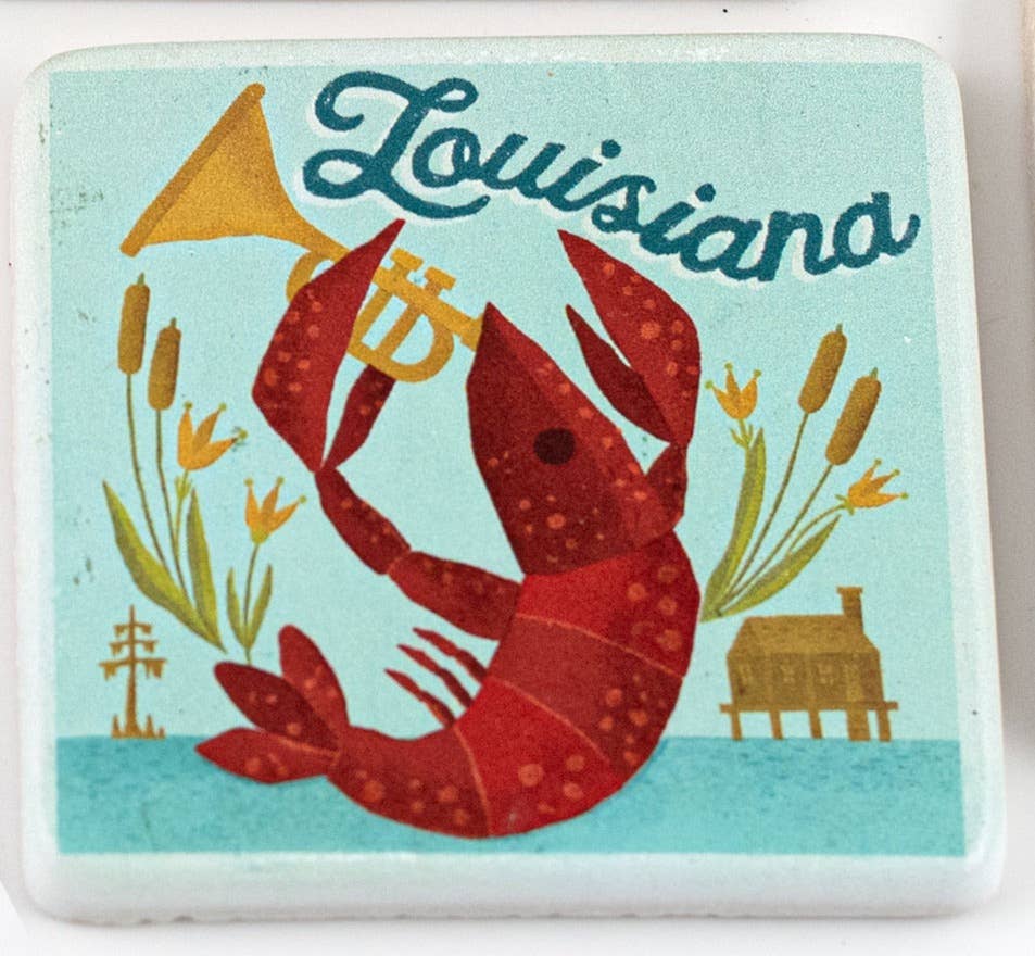 THE PARISH LINE – wholesale Coasters – Coaster Set - Vintage Louisiana3