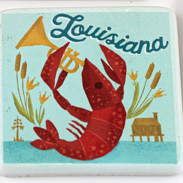 THE PARISH LINE – wholesale Coasters – Coaster Set - Vintage Louisiana3